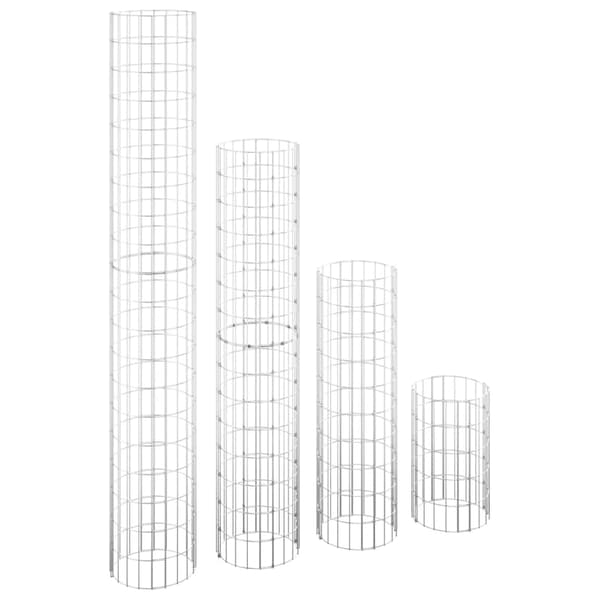 vidaXL Kivikorit, pyöreät, 4 kpl, Ø30x50/100/150/200 cm
