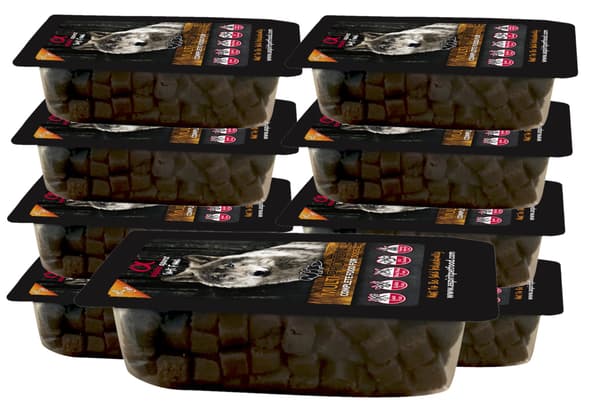Alpha Spirit | Mjukfoder | Halvmjukt torrfoder i 200g brickor - Multiprotein 9x200g