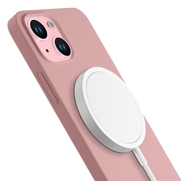 Apple iPhone 15 Plus - 3mk Hardy Silicone MagCase Pinkki