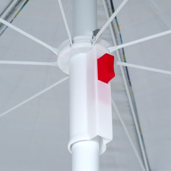 Strandparasol med fod 147 cm