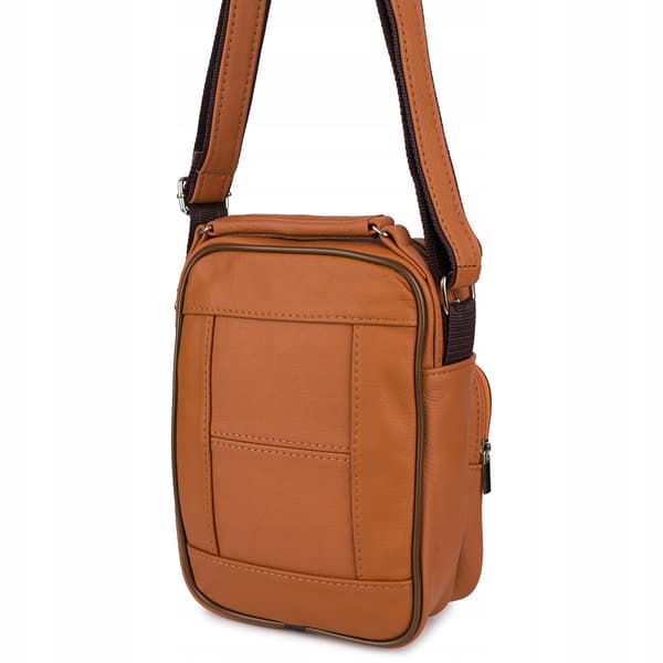 Herre læder crossbody taske, flot læder, til arbejde, Beltimore dirigent