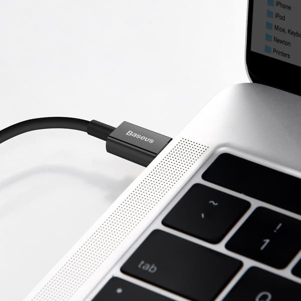 Baseus Superior -sarjan USB-C - Lightning -kaapeli, 20W, PD, 2m (musta)