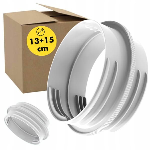 Adapter - koppling - reduktion för rör för portabel luftkonditionering 13cm / 15cm