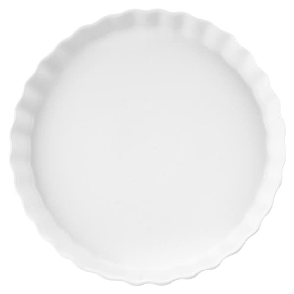 Keramisk vit tartform 24,5 cm
