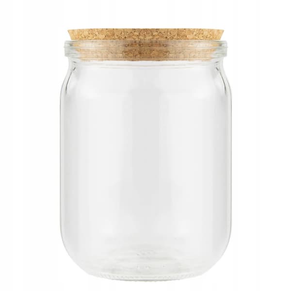 Glasburk med kork 500ml MATBEHÅLLARE