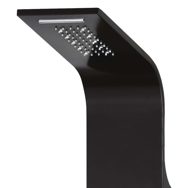vidaXL brusepanel aluminium sort 20x44x130 cm