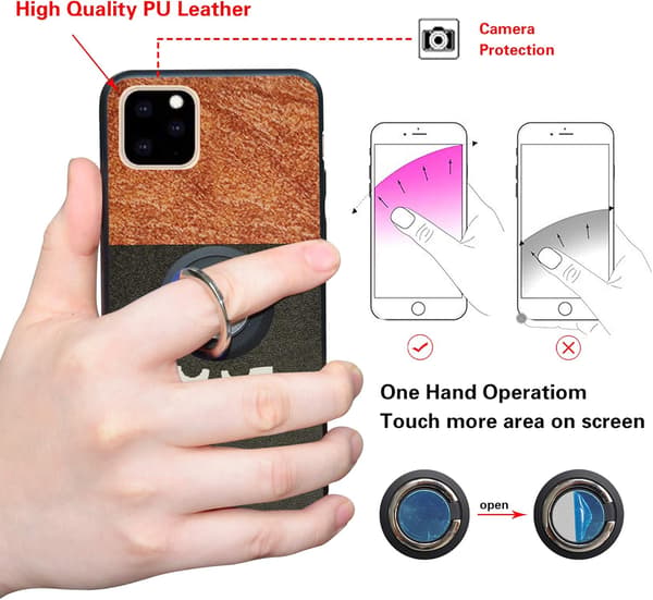 IPHONE 11 PRO MAX -KUORI MAGNEETILLA JA JALUSTALLA