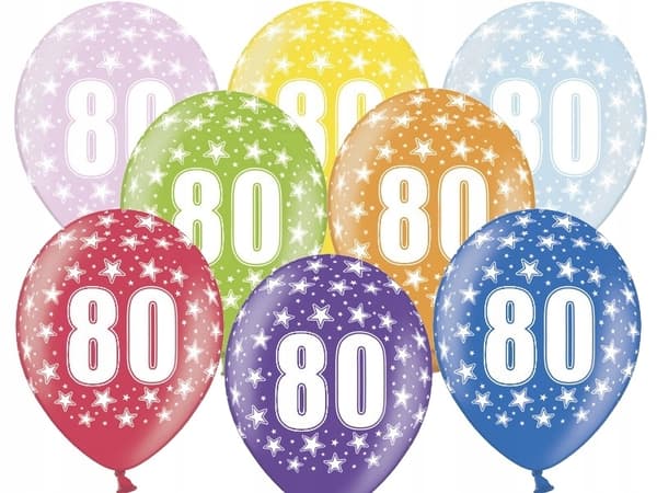 Ballonger med 80-årstryck, 1 st.
