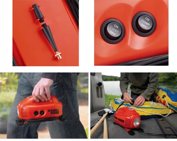 Black + Decker kompressor mini 12V 8.3Bar ASI200