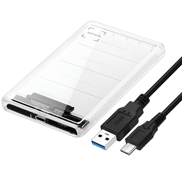 2,5 tums USB Typ C 3.1 SATA SSD HDD-diskhölje