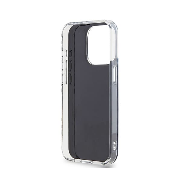 DKNY IML Ternet Mono Mønster Etui til iPhone 15 Pro Max (Sort)