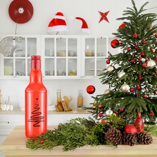 500ml MONOPOL presentflaska med tryck julgranslikör Grinchen