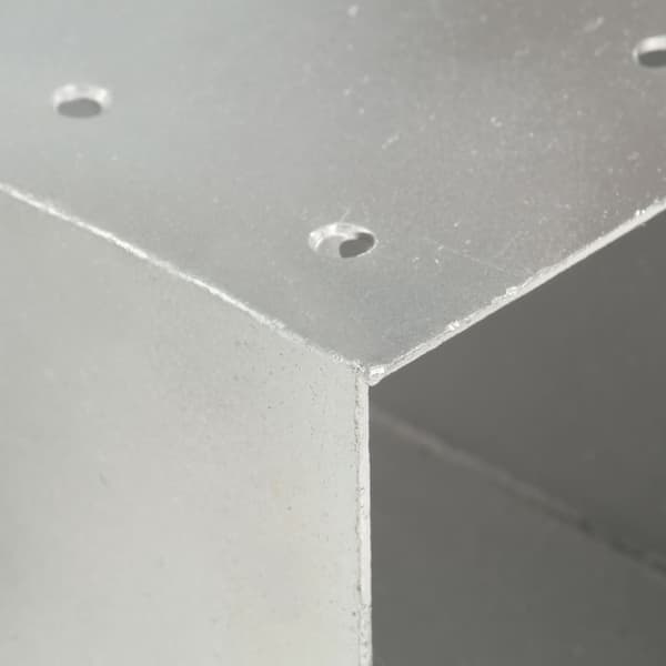 vidaXL X-formade kopplingar, 4 st, galvaniserad metall, 71x71 mm