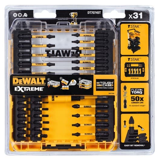 DEWALT FLEXTORQ -TERÄSARJA 31-OSAINEN
