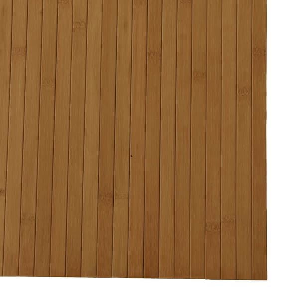 vidaXL Suorakulmainen matto, ruskea, 80x500 cm, bambu