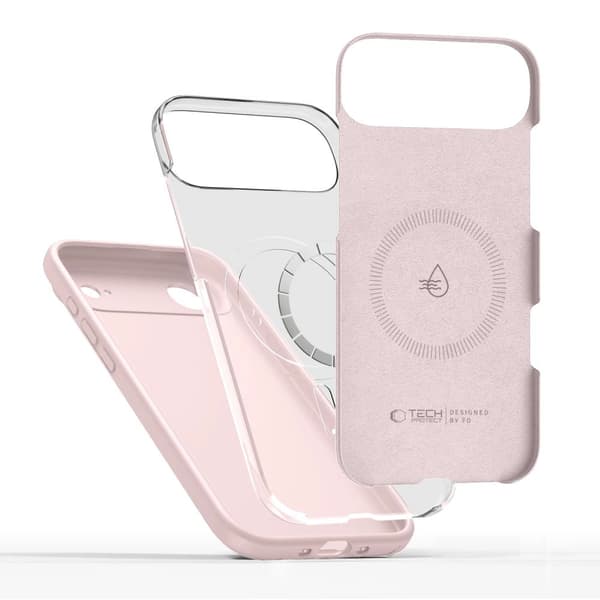 Tech-Protect Silikone MagSafe-etui til iPhone 17 Air - Lyserød