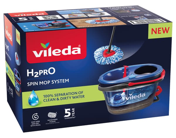 254237 Vileda roterande mopp H2prO
