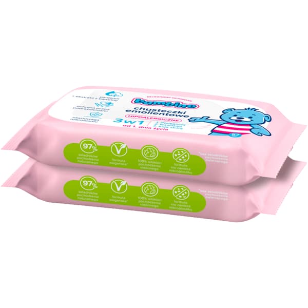 Bambino emolientvæv 3i1 2x57 stk.