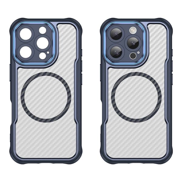 Leading Series MagSafe Silikone Etui til iPhone 16 Pro Max - Blå