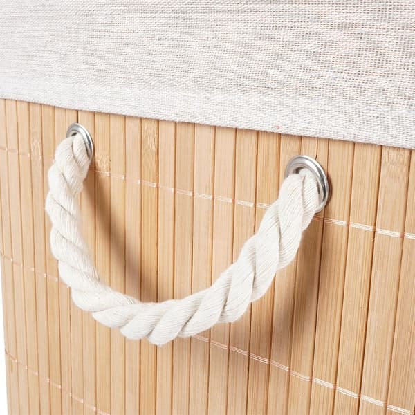 Bambu pesukori beige 90 l
