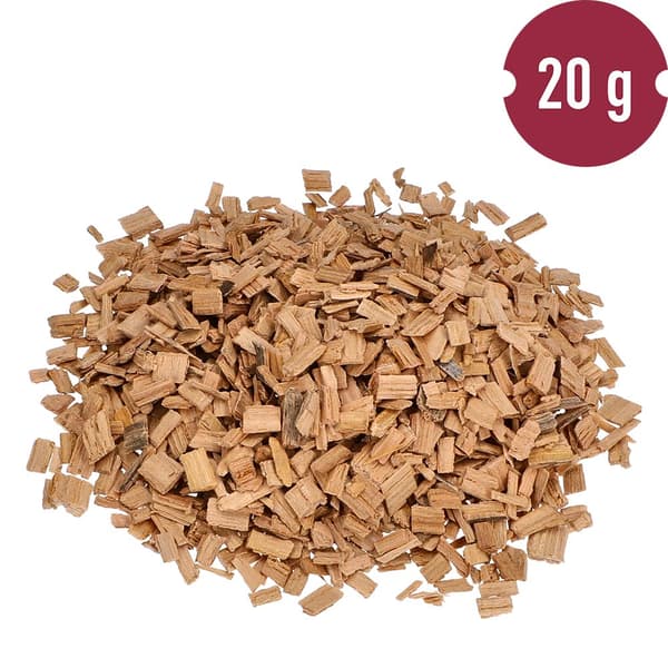 Naturlige egetræsflis (ikke ristede) 20 g
