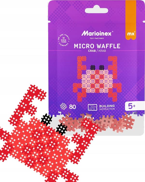 Marioinex KRAB Micro Waffle 80 palaa - mikropalapeli