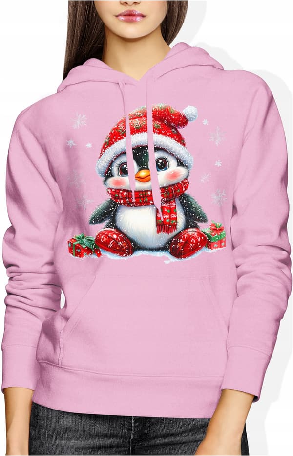 DAME JULESWEATSHIRT PINGVINGAVEN JULEMANDEN JULEEVENT L