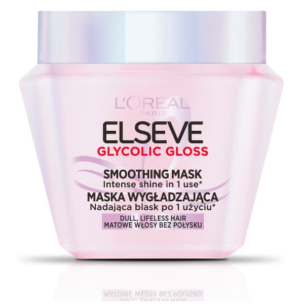 L'Oréal Elseve Glycolic Gloss Udglattende Maske til Matt Hår 300ml