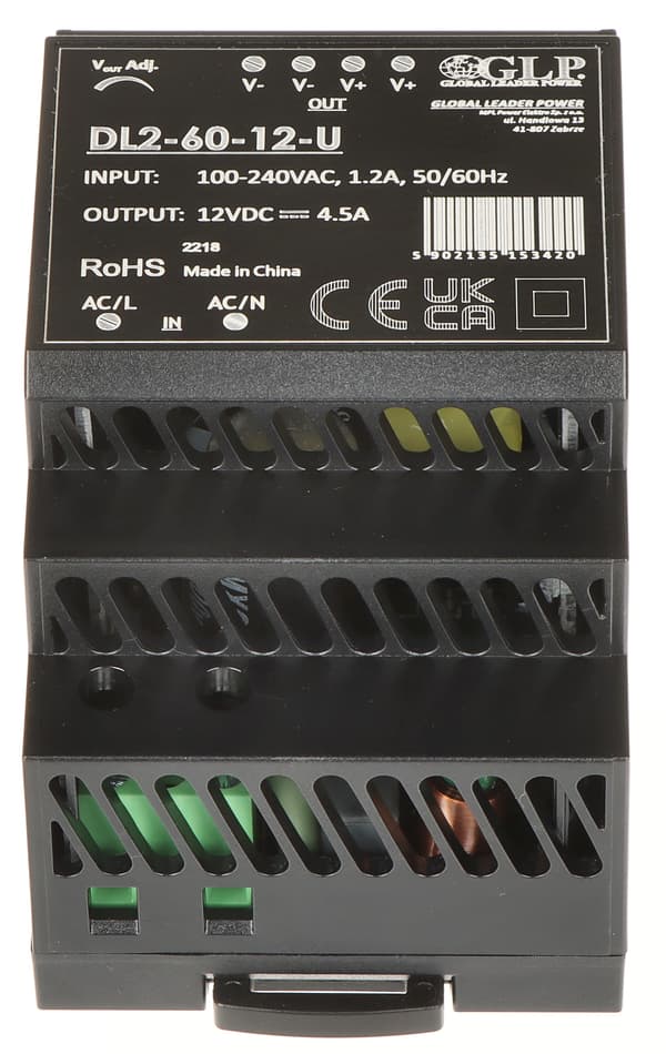 Switched-mode strømforsyning DL2-60-12-U