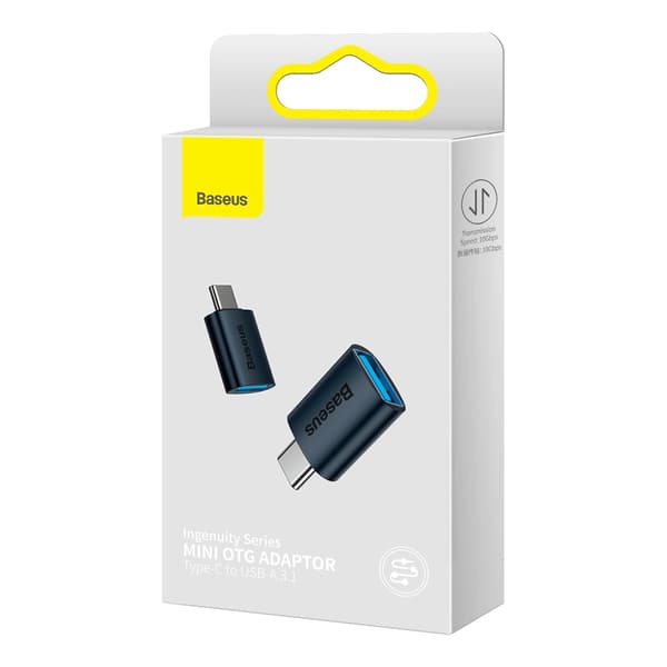 Baseus Ingenuity Series USB-C till USB-A 10Gb/s Adapter - Blå