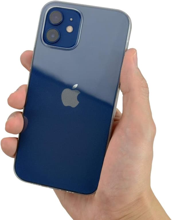 ETUI TIL APPLE IPHONE 12/12 PRO 6.1' TRANSPARENT FLEKSIBEL A2172 A2341