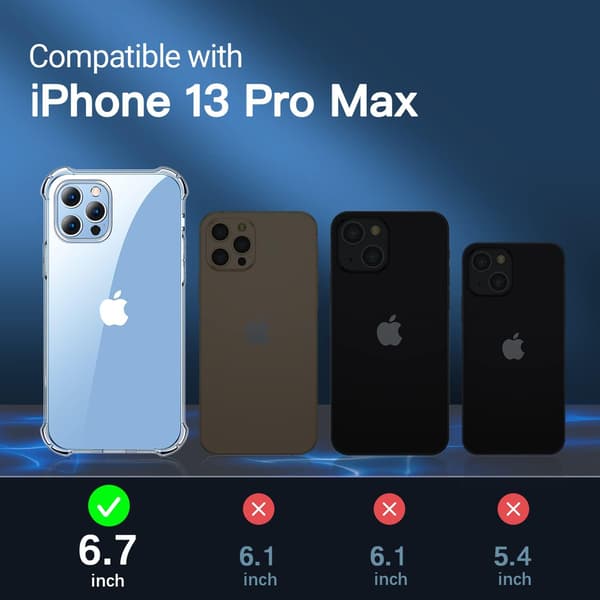 2x GLASSKAL TILL IPHONE 13 PRO MAX TRANSPARENT