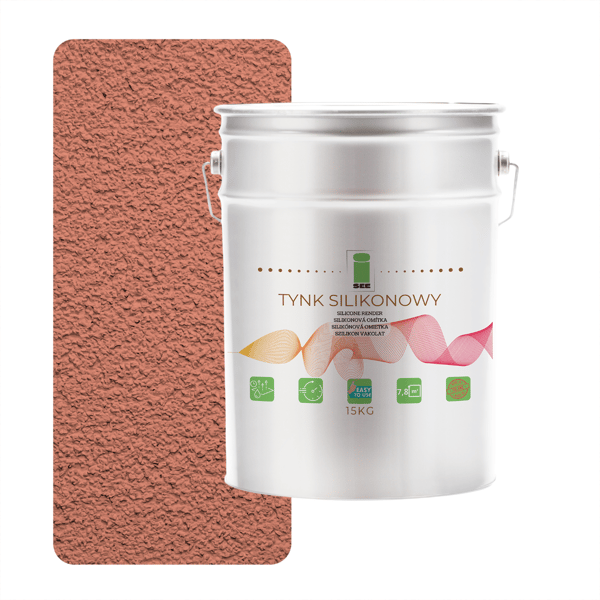 Utvändig silikonputs mörk lax 1,5 mm premium 15 kg