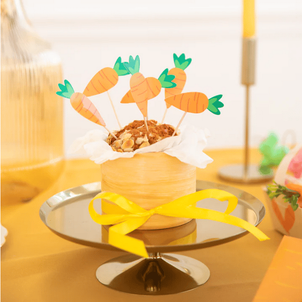 Muffinsdekorationer MORÖTTER 6 st.
