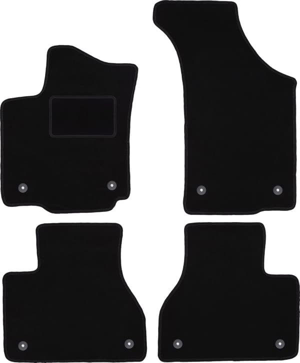 Velour gulvmåtter sæt til Volkswagen Phaeton sedan (2002-2016)