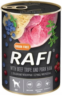 Våtfoder för hundar RAFI MIX 24x400g, olika smaker