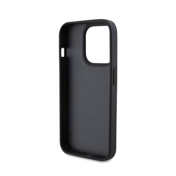 Ferrari Quiltet Metal Logo - iPhone 15 Pro Cover (Sort)