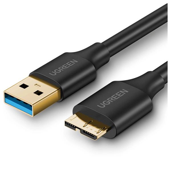 Ugreen US130 10843 USB-A 3.0 - micro USB-B kabel 2m - sort
