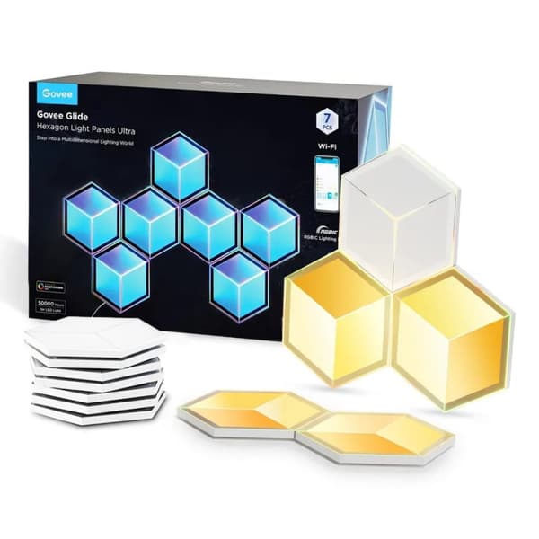 Govee H606A Glide Hexagon-ljuspaneler Ultra 7-pack