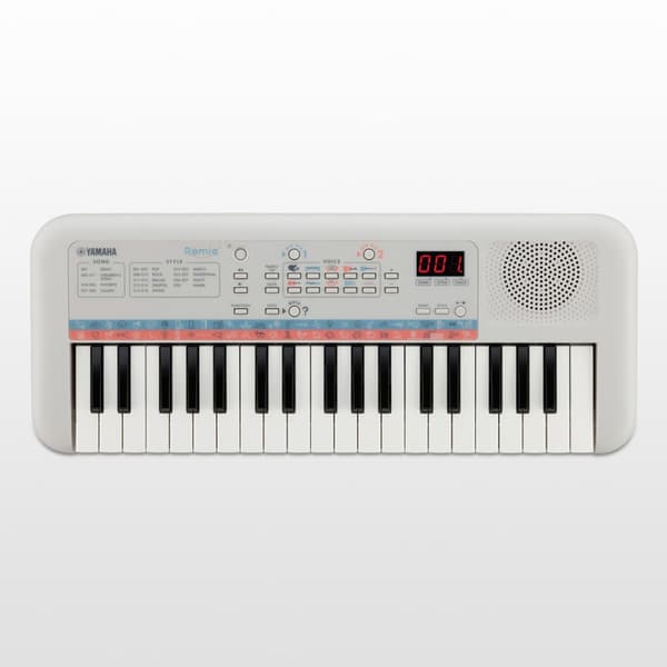 Yamaha PSS-E30 Digital Synthesizer, 37 Tangenter, Hvid
