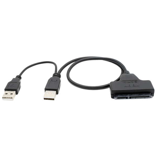 USB 2.0-adapter til 2,5" og 3,5" SATA-diske kabeladapter til SSD