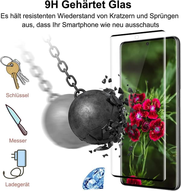 2x 9H Hærdet Glas til Samsung Galaxy S21 Ultra Nem Montering Solid