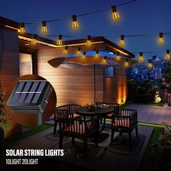 GIRLANDE SOLARHAVELYS 10 LED 3M DEKORATIVE PÆRER