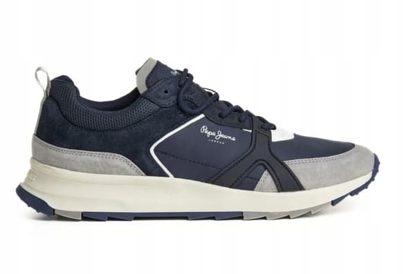 PEPE JEANS HERRSNEAKERS I LÄDER 43 AWE
