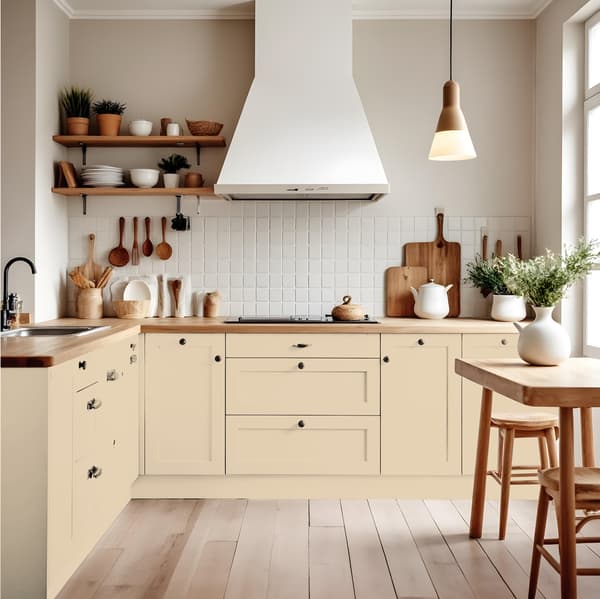 Möbelfärg för köksfrontar krämig beige RAL 1015 glans 2,5L