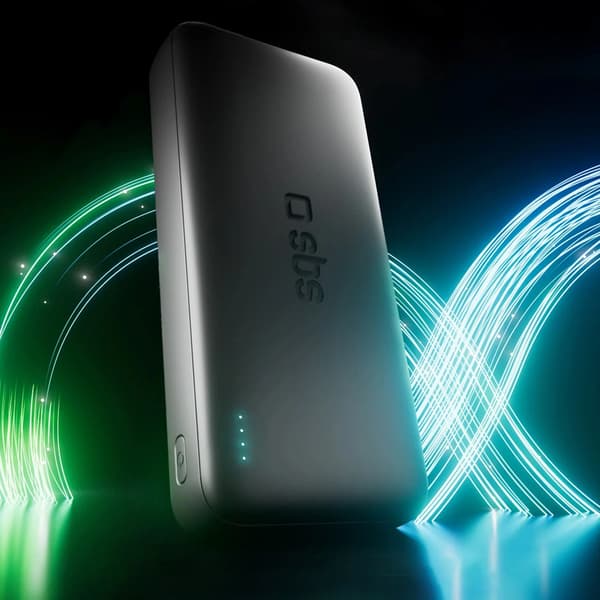 SBS Infinity Powerbank 20000mAh 10W LiFePo USB-A USB-C - Sort