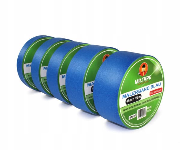 Blå maskeringstejp 25mm / 50m MR.TAPE PAPPER MASKERINGSTEJP UV 30