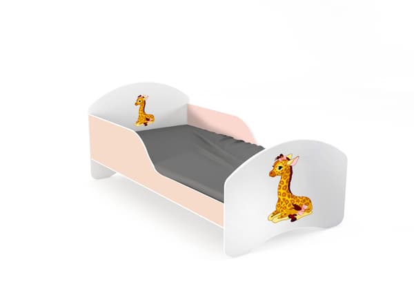 LEO2 barnsäng 160x70 vit och rosa