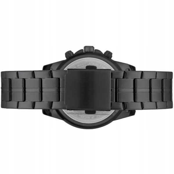 Herreur med armbånd dato kronograf quartz sort Beltimore