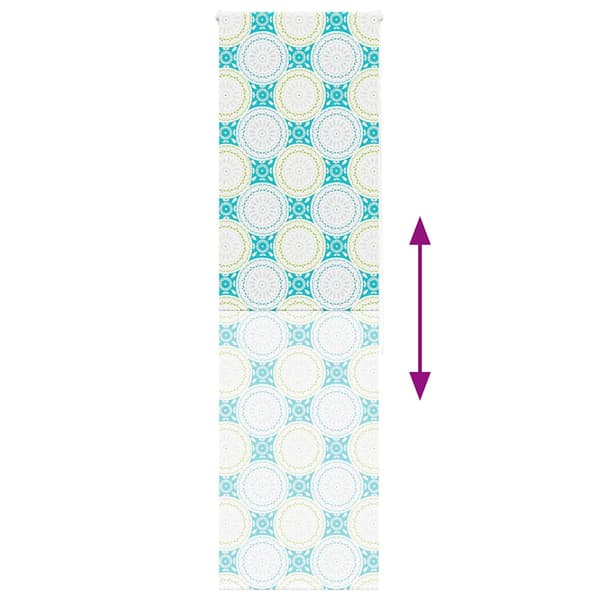 vidaXL Duschrullgardin 80x240 cm Tygbredd 76 cm